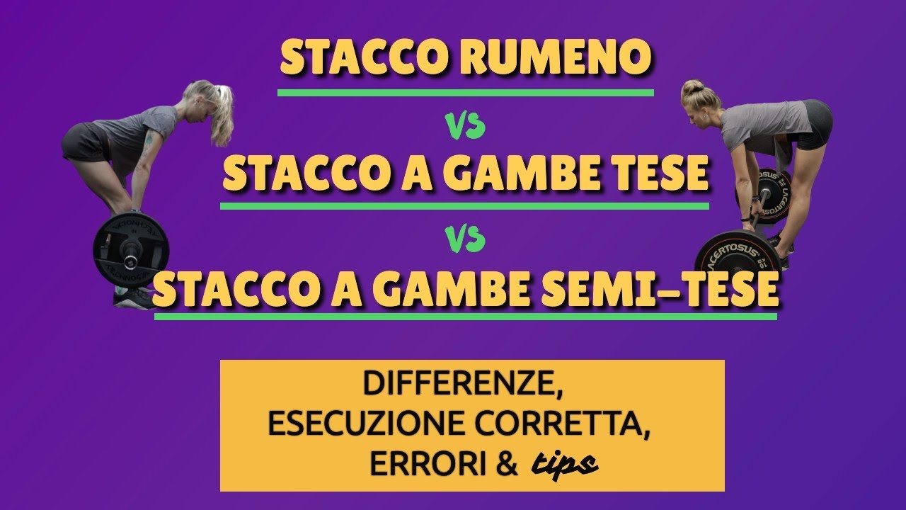 STACCO RUMENO vs STACCO A GAMBE TESE/SEMI TESE: differenze, errori comuni, tips!