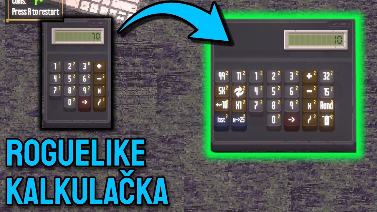 Roguelike kalkulačka, kterou si vylepšuješ  - Calculate It
