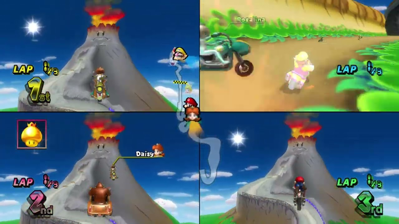 Mario Kart Wii ✦ 4 Players #466 Lightning Cup Mirror