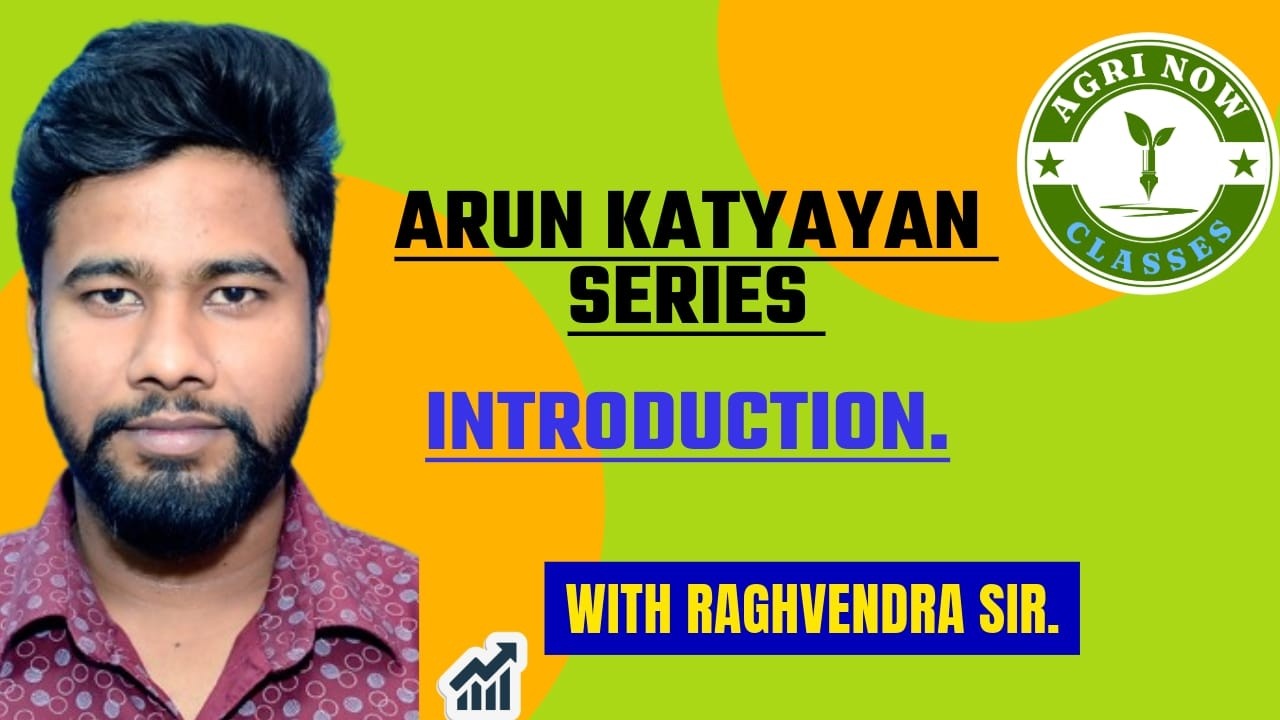 Arun Katayayan Lecture 1 Introduction!