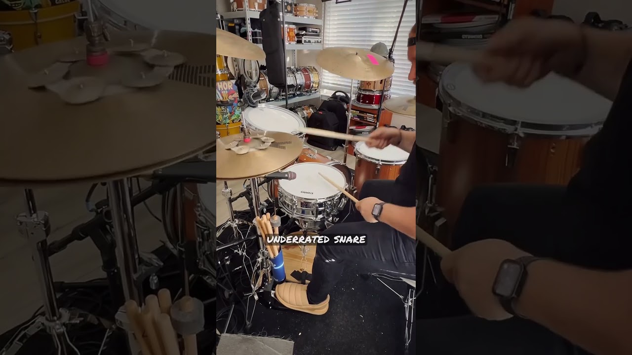 The most #underrated #snaredrum of all time is&hellip; #shorts #short #snare #drums #premier #drum #groove