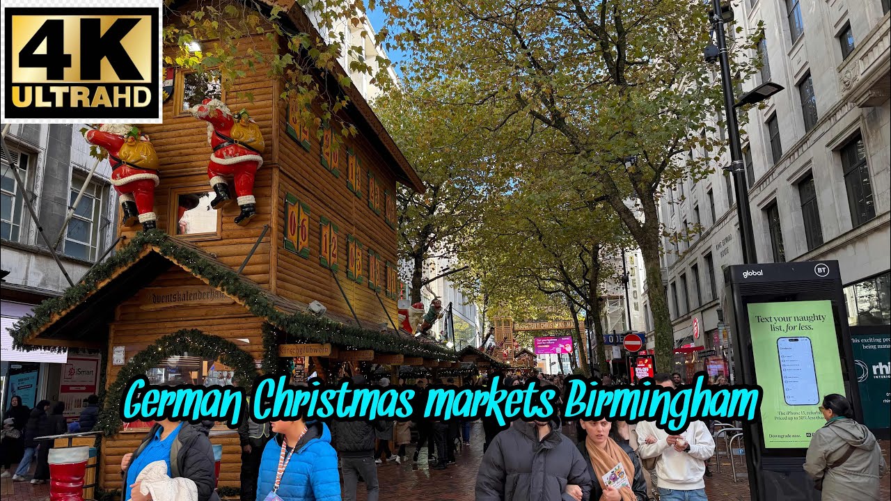 Birmingham city centre German Christmas markets 1 November 2025
