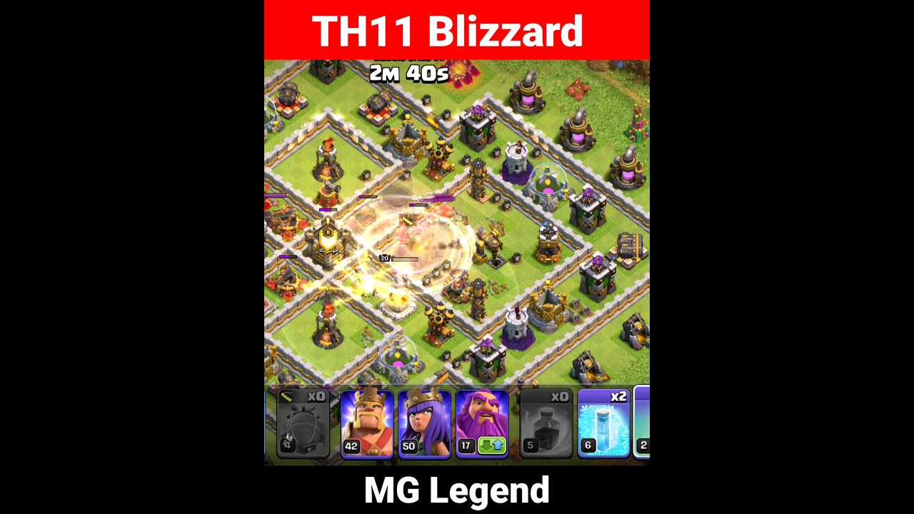 Super Wizard + Invisibility Spell Attack TH11 | TH11 Blizzard Lalo Attack Strategy 2023 - COC