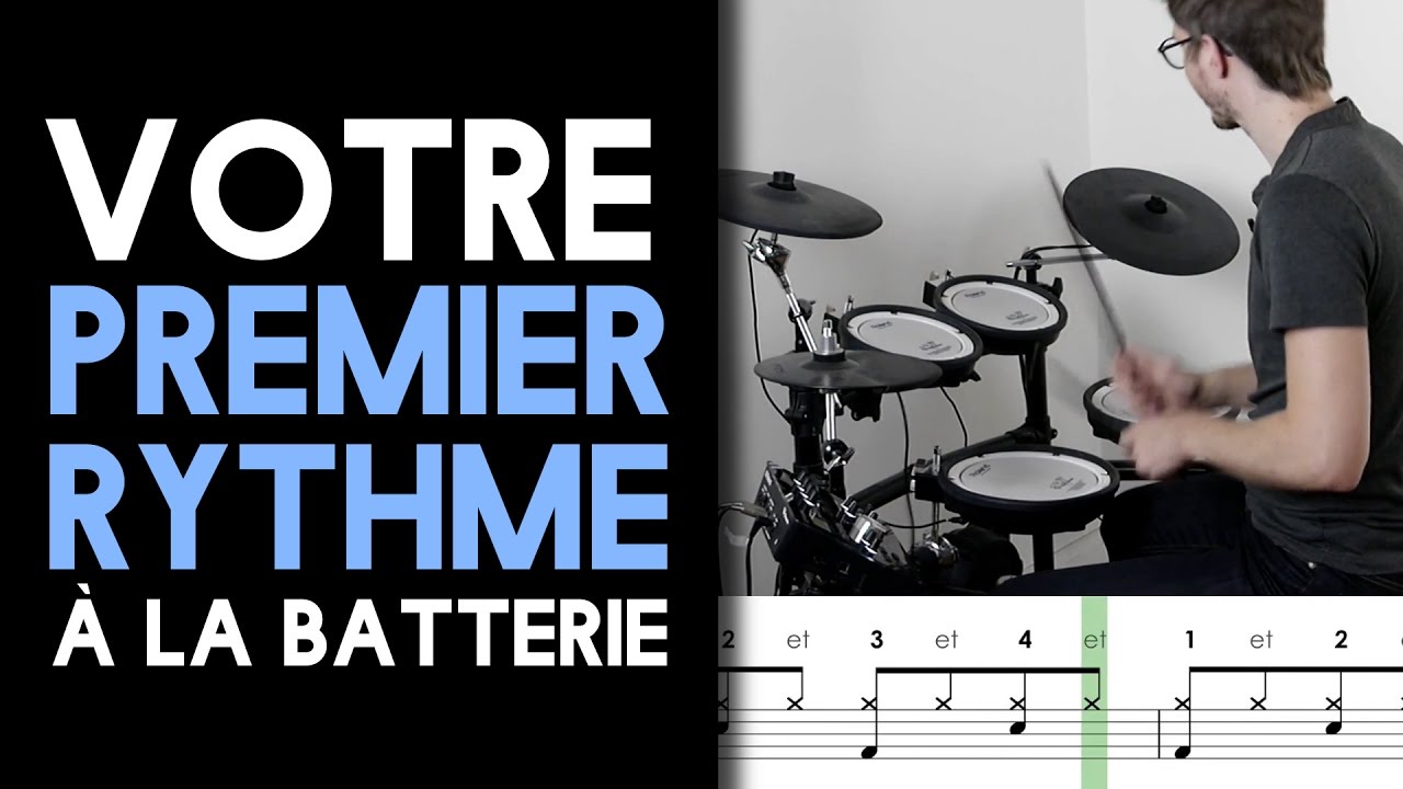 DÉBUTANT : Votre Premier Rythme à la Batterie