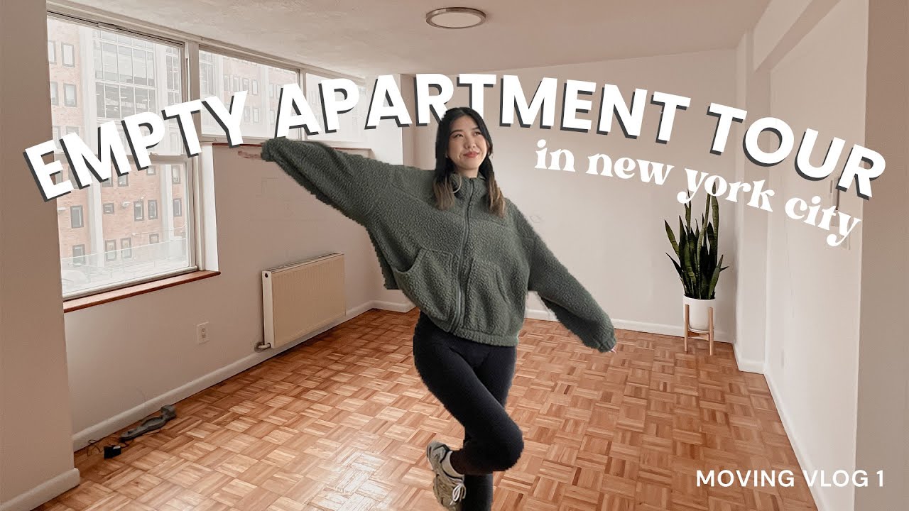 MOVING VLOG 1 📦 EMPTY NYC APARTMENT TOUR + prep and deep clean with me!