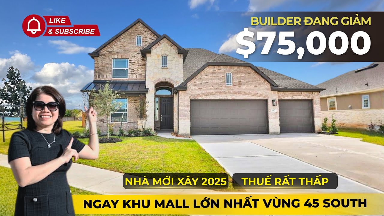 11#friendswood KHU NHÀ MỚI XÂY, THUẾ RẤT RẤT THẤP, TRƯỜNG TỐT, NGAY SAU LƯNG BAYBROOK MALL