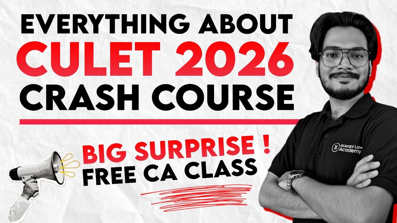 CULET 2026 CRASH COURSE 🔥 | BIG SURPRISE THIS YEAR - ADMISSION OPEN 8100426311
