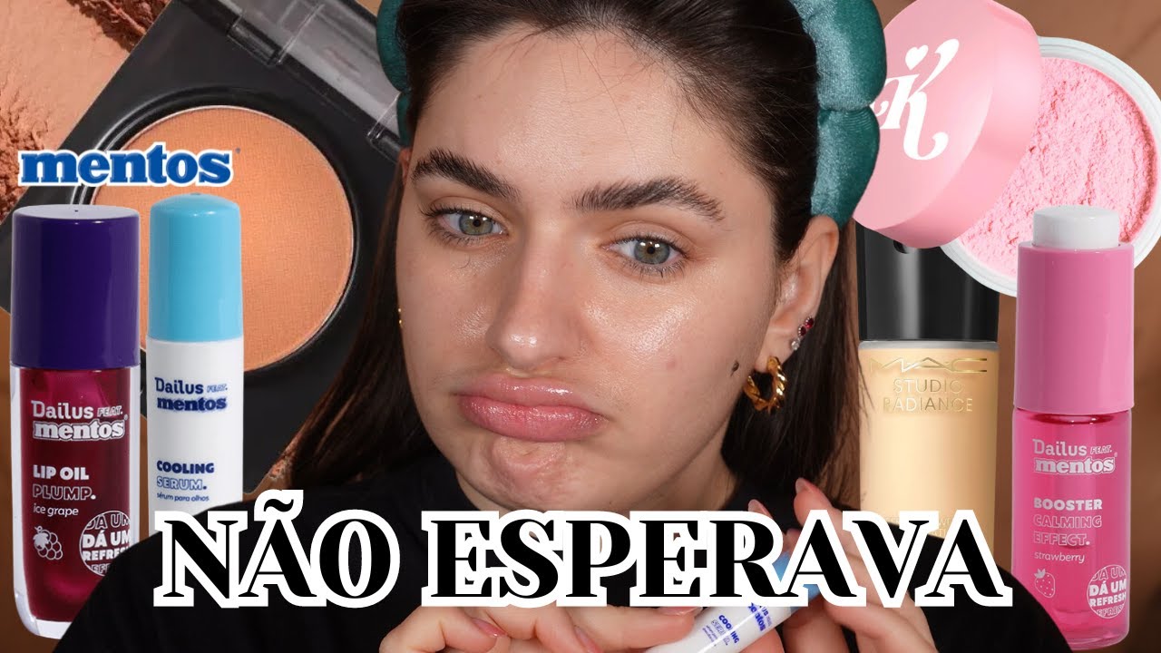 DAILUS + MENTOS; BASE HIDRATANTE; VÁRIOS BLUSHES - testando lançamentos!!!!