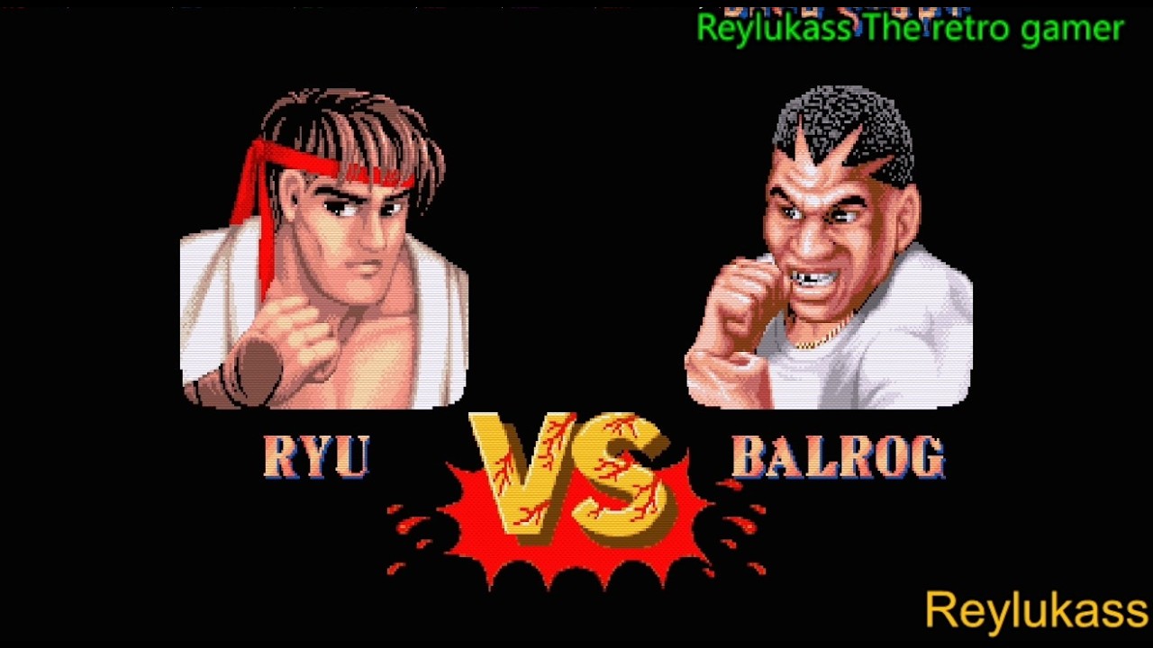 Ryu vs Balrog Street Fighter II