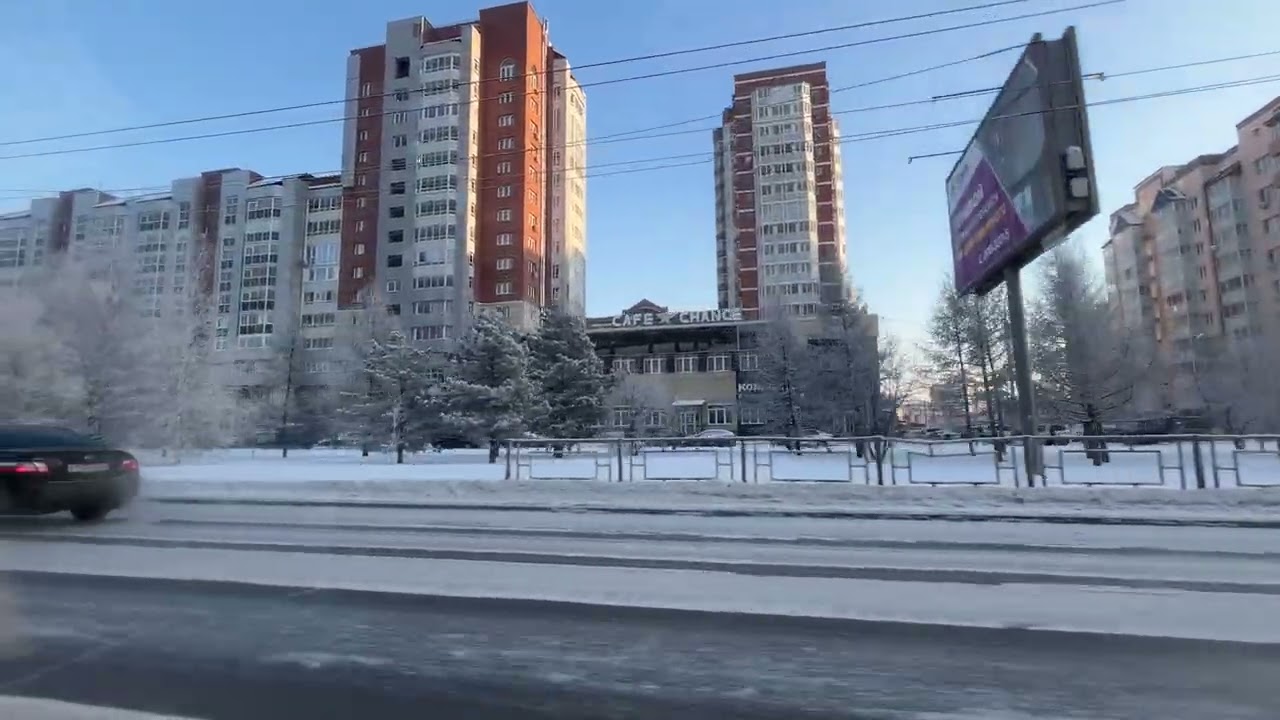 Улица 9 мая, Красноярск. Январь 2026 год / Street of 9 May / Krasnoyarsk