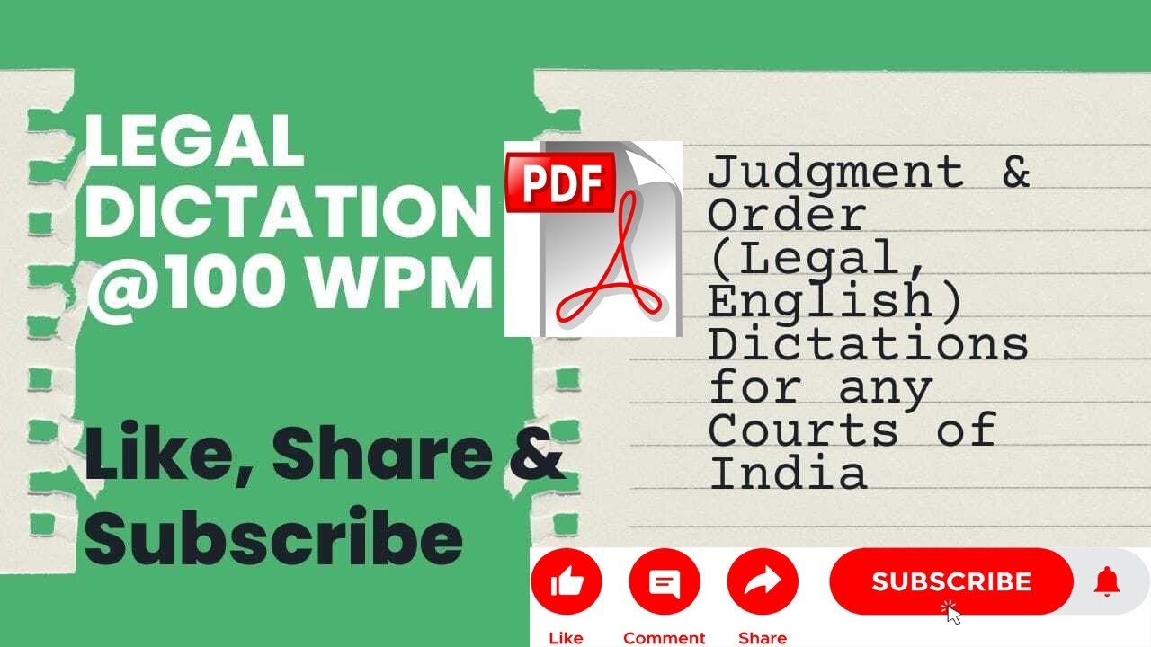 legal dictation 100 speed | rajasthan high court dictation | legal dictation 100 wpm | 100 wpm legal
