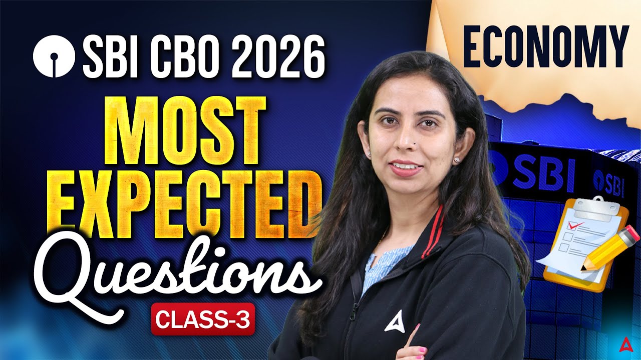 SBI CBO 2026 Economy | Economy Most Expected Questions (Class 3) | By Ritika Chawla