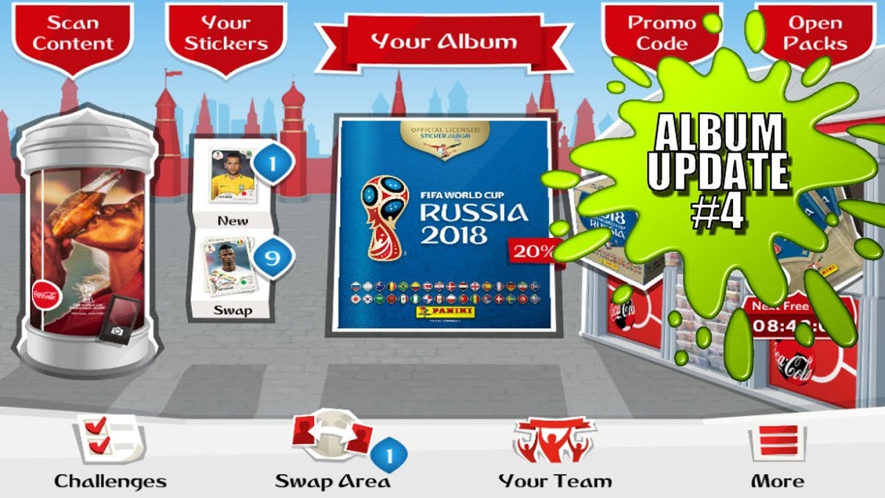 ⚽ NEW FREE CODES & PACK OPENING !! | Panini FIFA WORLD CUP 2018 STICKER ALBUM  ⚽ VIRTUAL ONLINE!