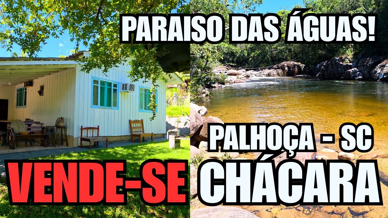 CHÁCARA EM PALHOÇA - SC | 2.2 HECTARES | NASCENTE | AÇUDE | CACHOEIRA | R$490 MIL - INCRIVEL!