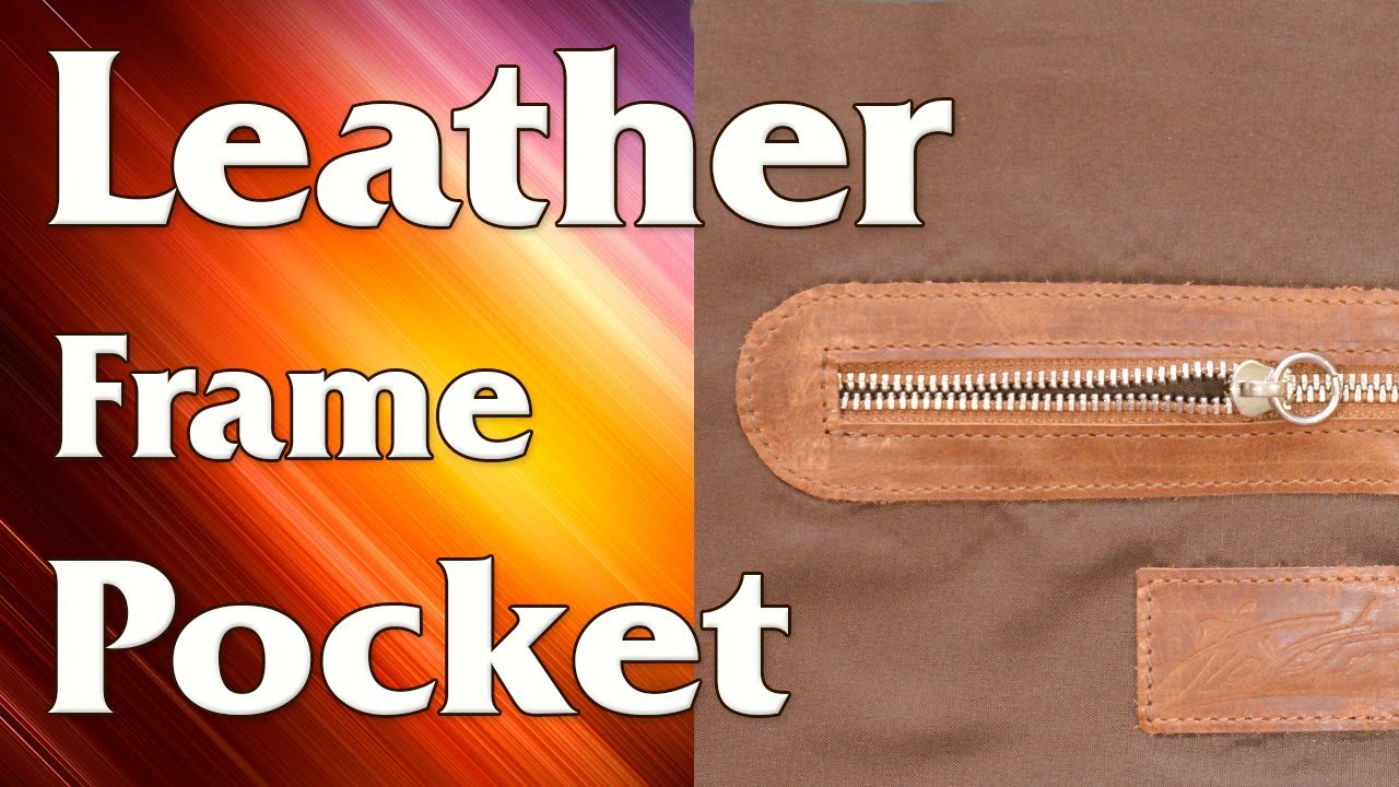 Leather Frame Lining Pocket (Zipper Overlay Pocket) for leather bag