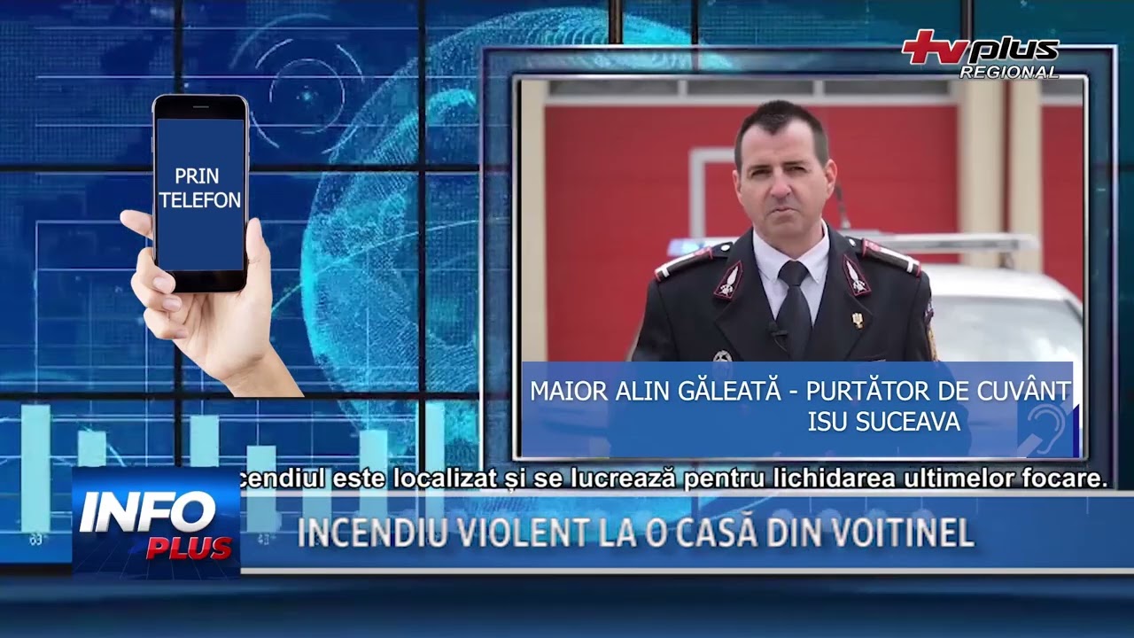 INCENDIU VIOLENT LA O CASĂ DIN VOITINEL
