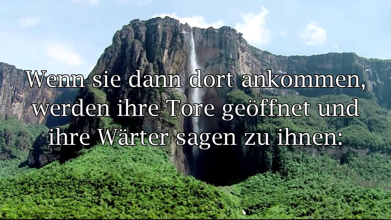 Surah az-Zumar 39:53-75 mit deutschen Untertitel | Idris Abkar