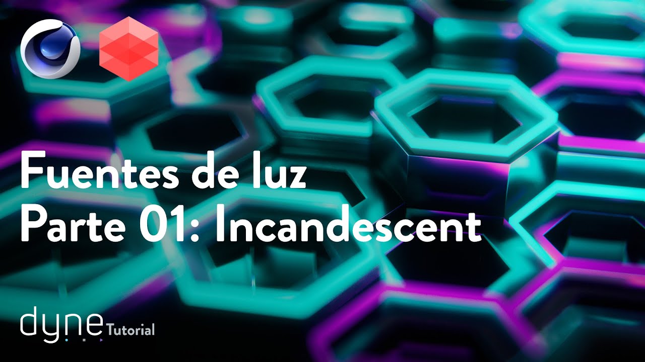 [C4D] Objetos de luz con Redshift Incandescent y Mesh Lights - Parte 01| Dyne Tutorial