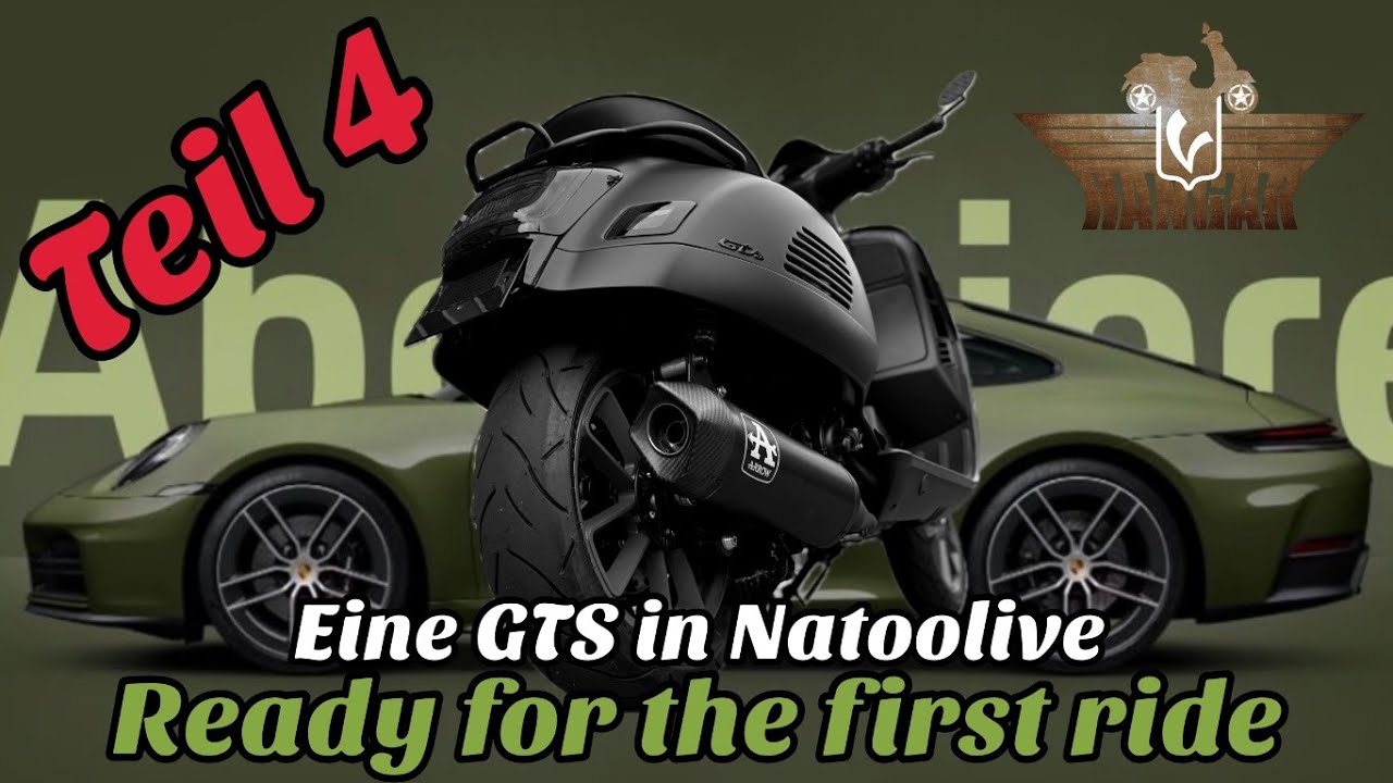 Eine Vespa GTS 300 in Natoolive, Teil 4, READY for the first ride!!!