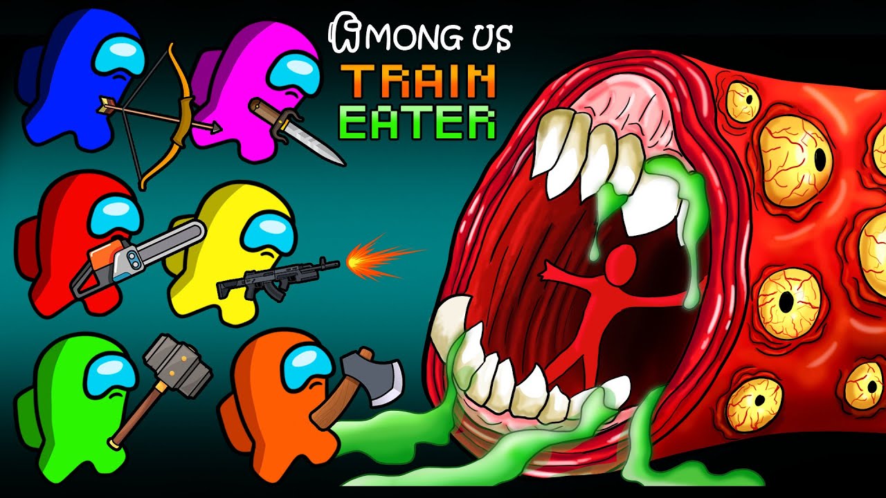 어몽어스 | Top Among Us Vs. All BOSS Train Eater Monster | Poppy Playtime Chapter 3 | Among Us Animation