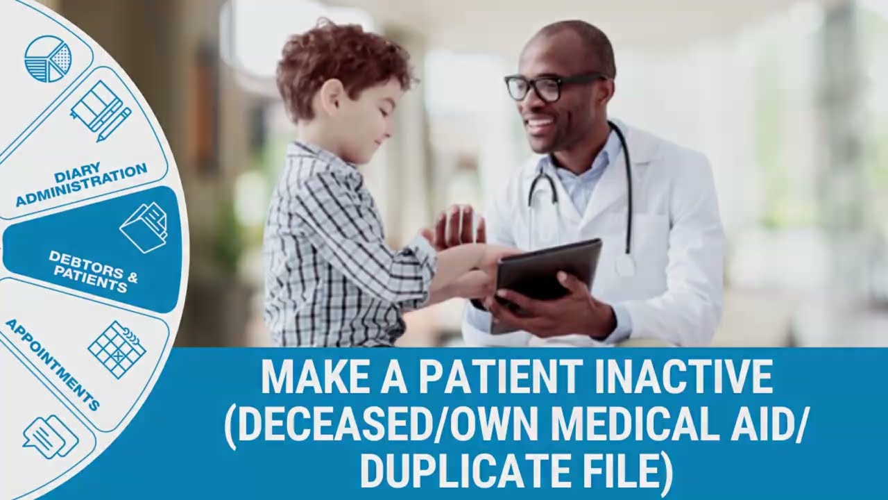 GoodX Web App - Make a Patient Inactive (Deceased/Own Medical Aid/Duplicate File)