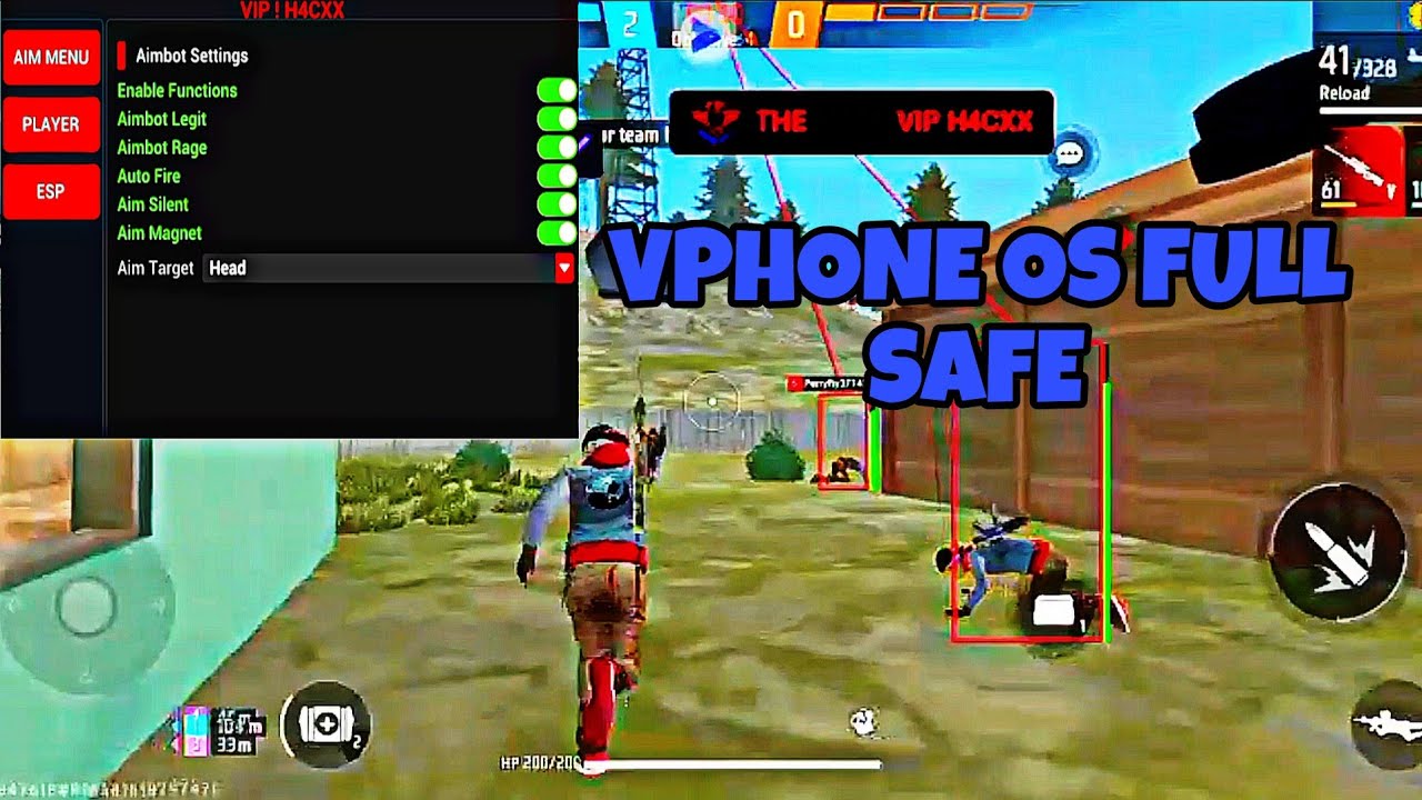 VPHONE OS FULL SAFE 😱👾 || NO BAN BLACKLIST|| BR+CS RANKED WORKING!! 👾👽