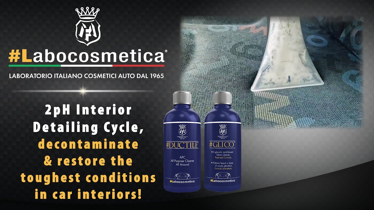 2pH Interior Detailing Cycle - Decontaminate & restore the toughest conditions in car interiors!