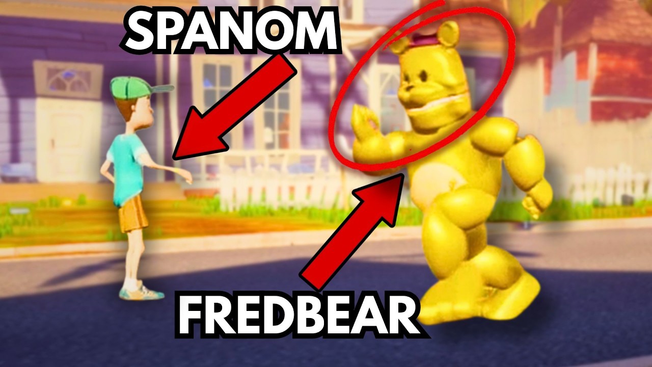 GYORS FREDBEAR DE KETTEN?! | Hello Neighbor Fredbear Mod