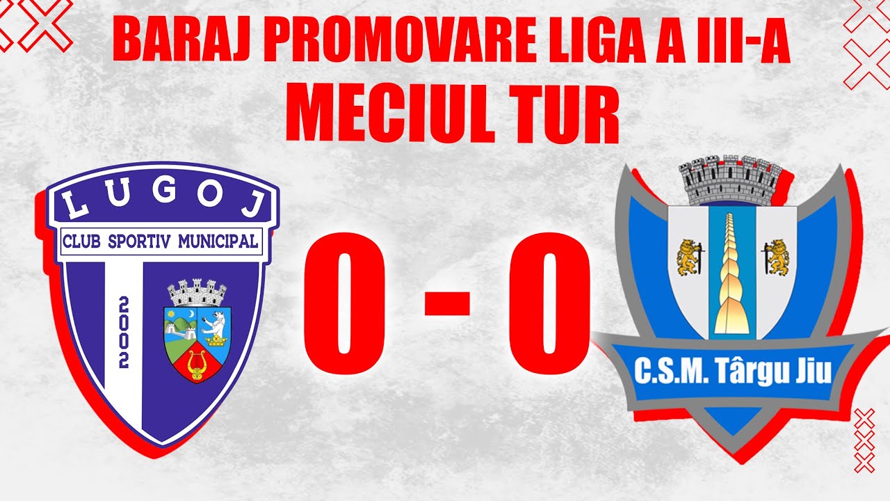 CSM Lugoj - CSM Targu Jiu (0-0), Baraj Promovare Liga lll, Meciul Tur, 23.06.2025, 4K60FPS