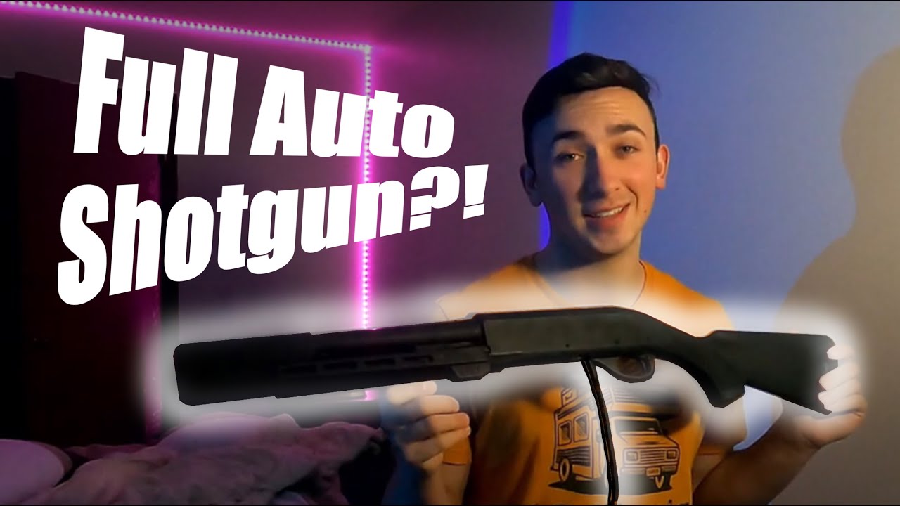 I made a FULLY AUTOMATIC AIRSOFT SHOTGUN?!