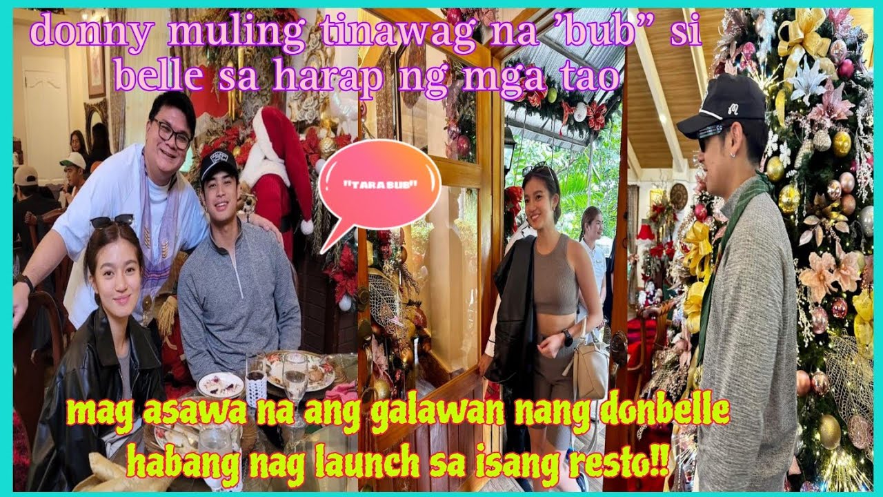 DONNY at BELLE mag-asawa ang pormahan habang nagla-launch sa isang resto‼ 😱