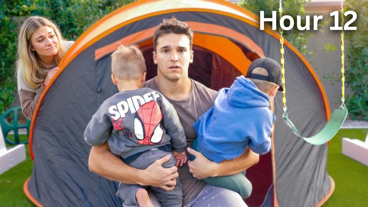 I Tried Camping Alone with My Toddlers (in our backyard)