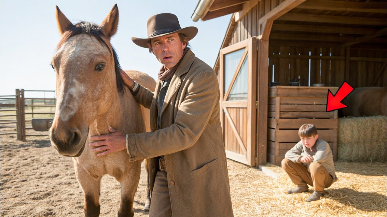 He Bought an Old Horse for $5 — But in the Barn, He Found a Boy Hiding... Sold With It