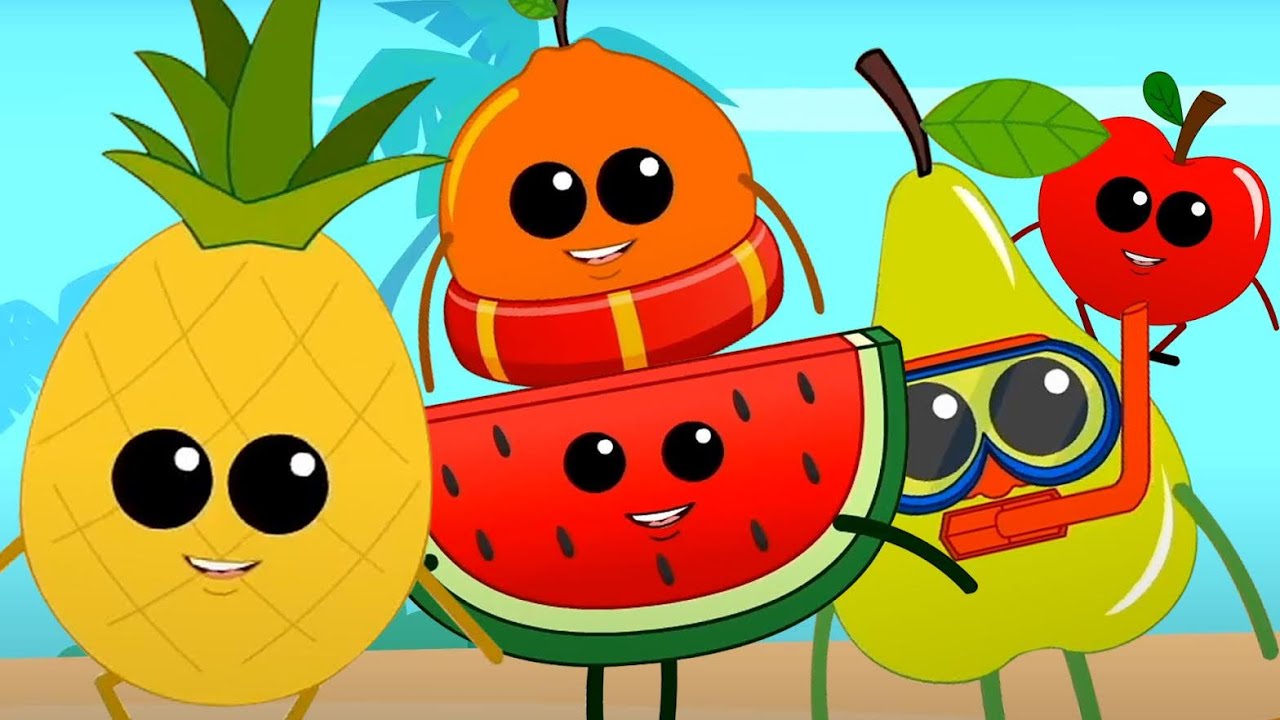 Five Little Babies, Learn Counting with Mr Fruits and Kids Rhymes