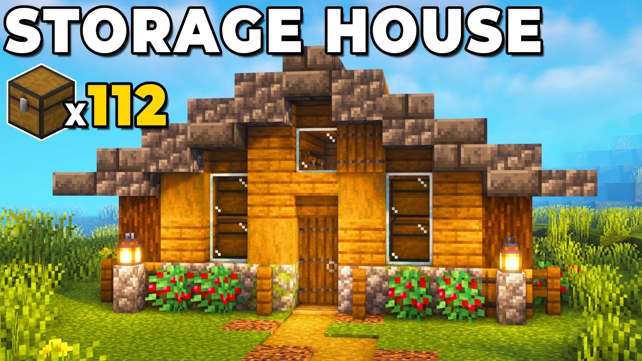 Minecraft: How to Build a Starter Storage House