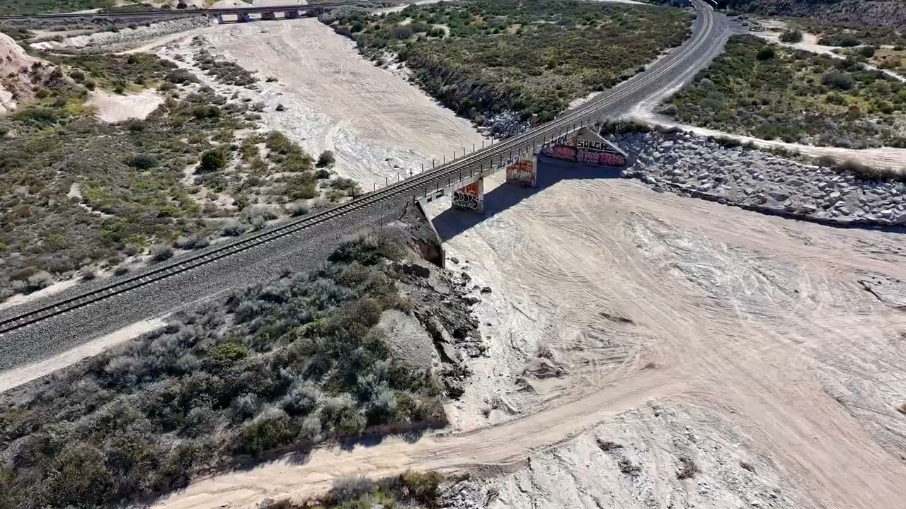 Mormon Rocks - Train Drive By