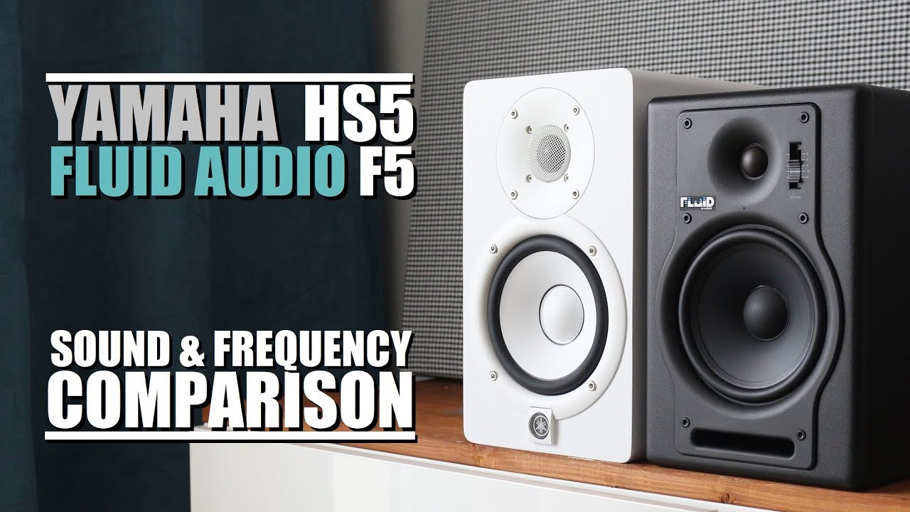 Fluid Audio F5 против Yamaha HS5 || Сравнение звука и частотных характеристик
