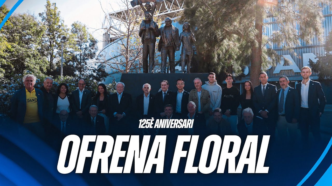 💐 Ofrena floral al momument de l'afició amb motiu del 125è aniversari