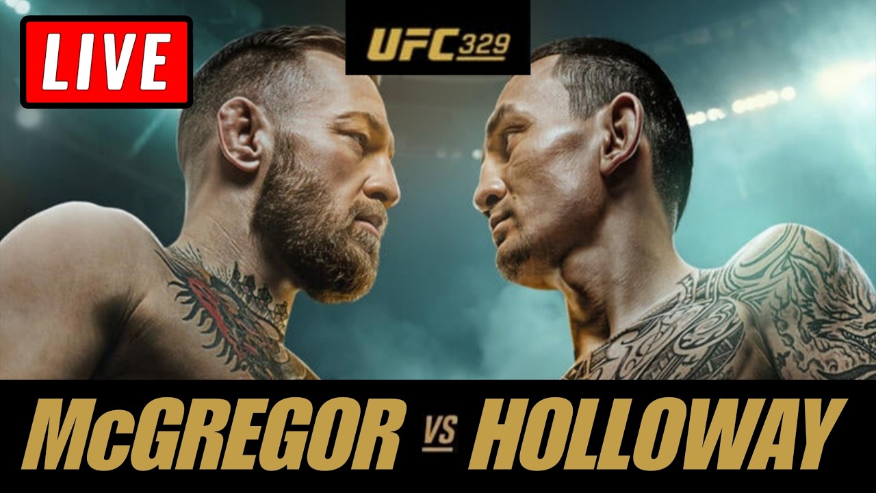 🔴 UFC 329 LIVE STREAM | CONOR MCGREGOR vs MAX HOLLOWAY Watch Along