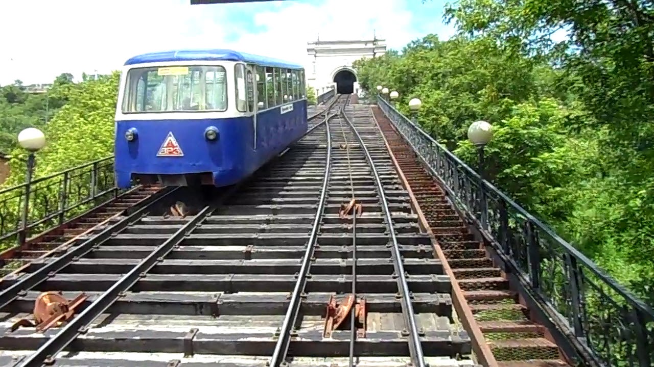 ФУНИКУЛЁР - горный трамвай Владивостока. Funicular. Vladivostok.