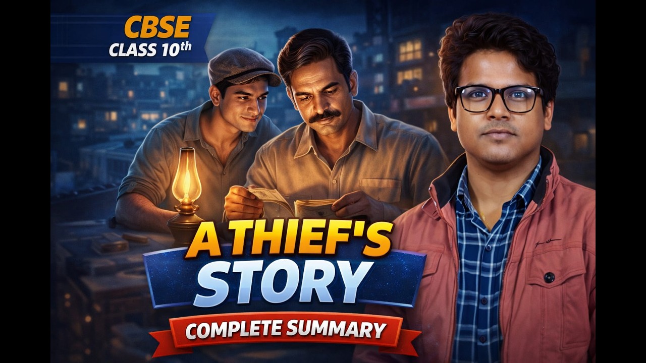 The Thief’s Story Class 10 | Full Summary, Theme, Message & Important Questions | By Anuj Sir