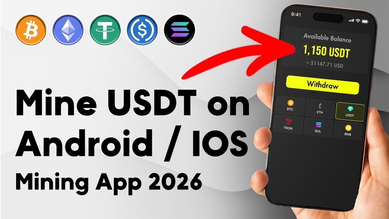 Mine USDT on Android/iOS &ndash; Cloud Mining App 2026