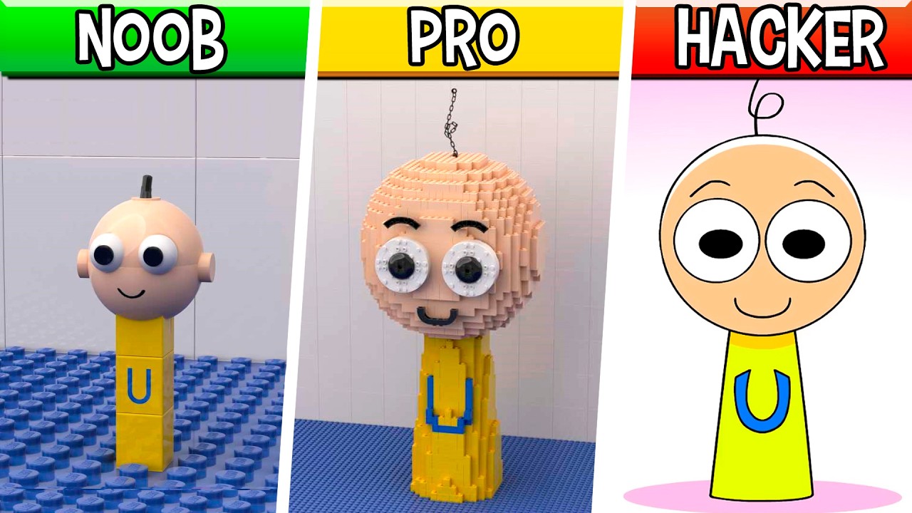 LEGO Upin OC : Noob, Pro, HACKER! / (Incredibox Sprunki OC)