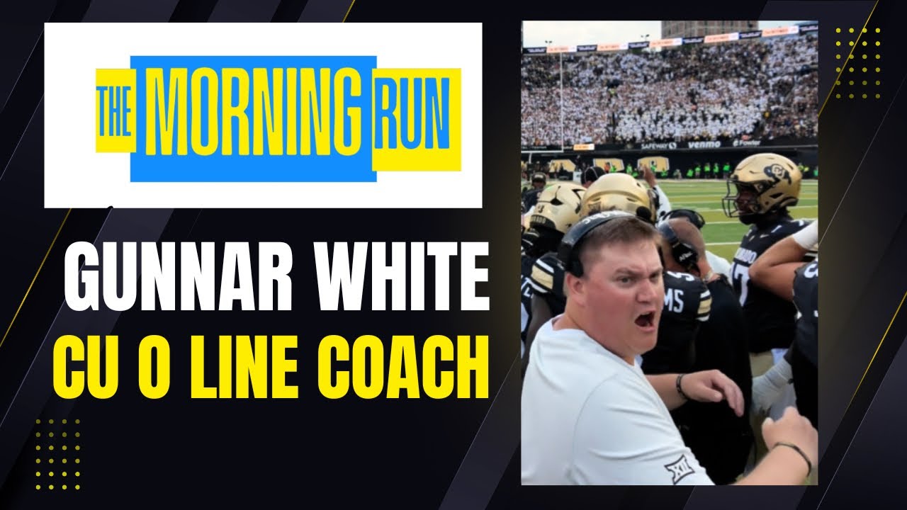 Coach Gunnar White - CU Offensive Line - Joins The Morning Run