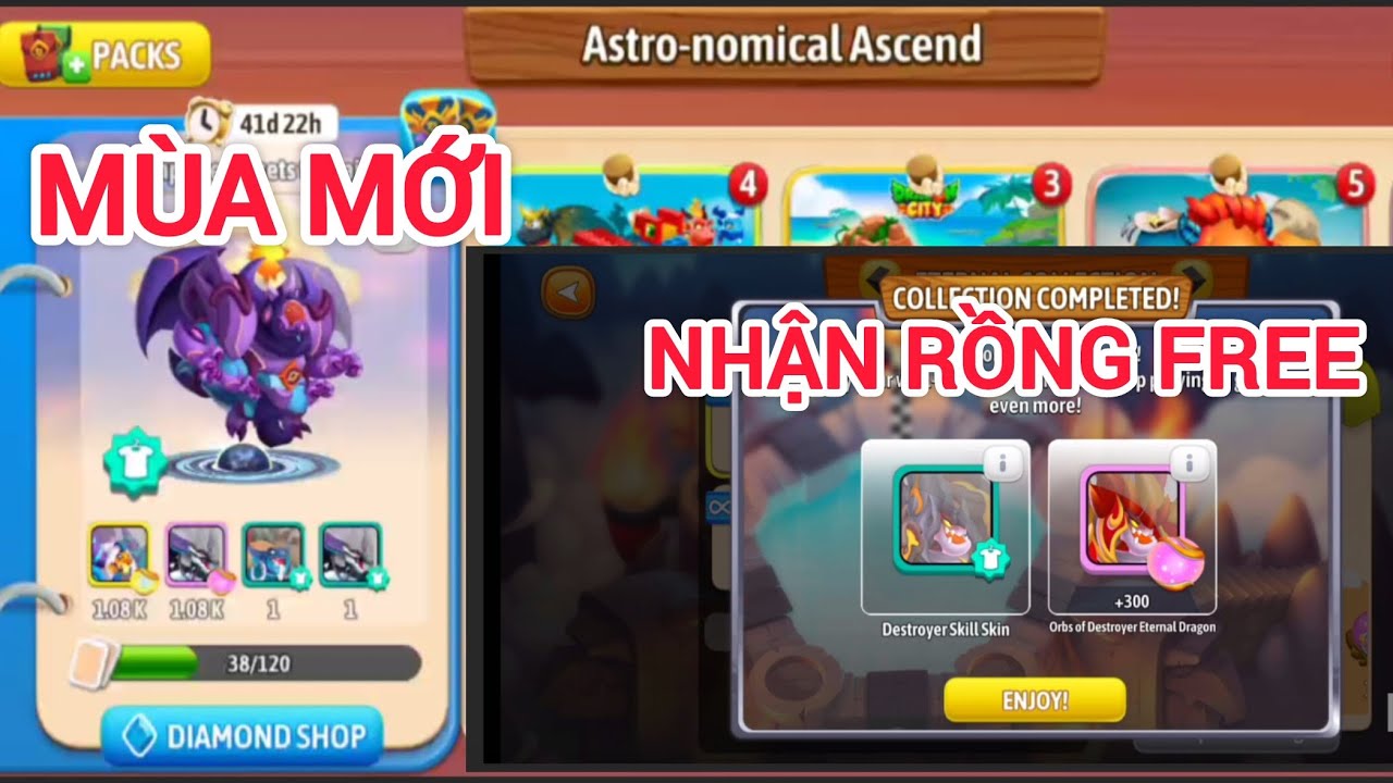 Tập 7 dragon city: một mùa sticket mới đầy nhiệt huyết và nhận free rồng đặc biệt!