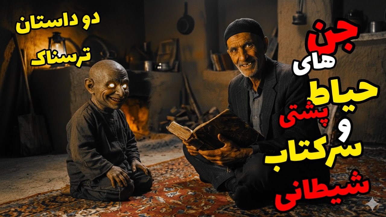 دو داستان ترسناک جن های حیاط پشتی و سر کتاب شیطانی 