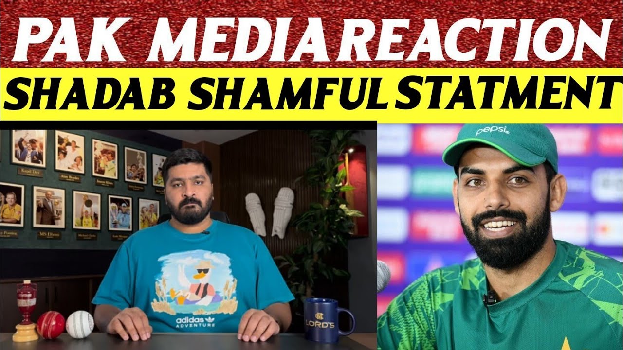 Pak media crying shadab shameful statment|Pak media on shadab khan |Pak media reaction