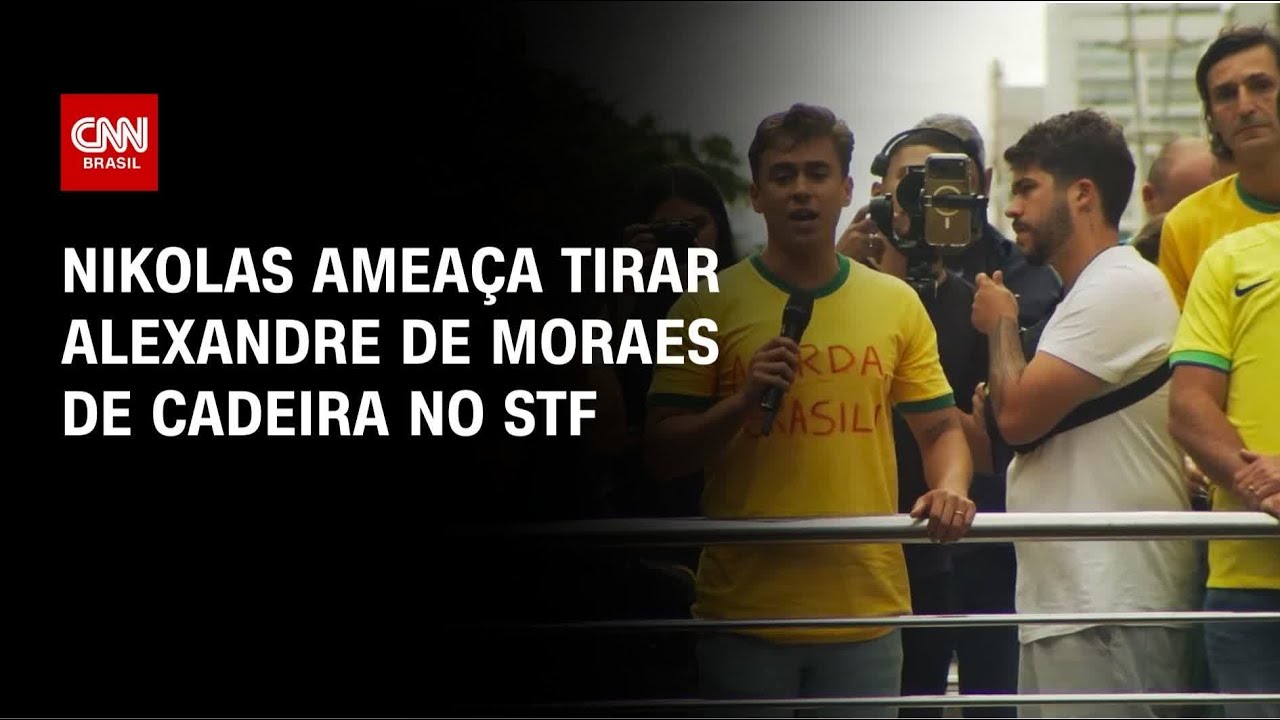Manifestação: Nikolas diz que pode tirar cadeira de Moraes no STF | AGORA CNN