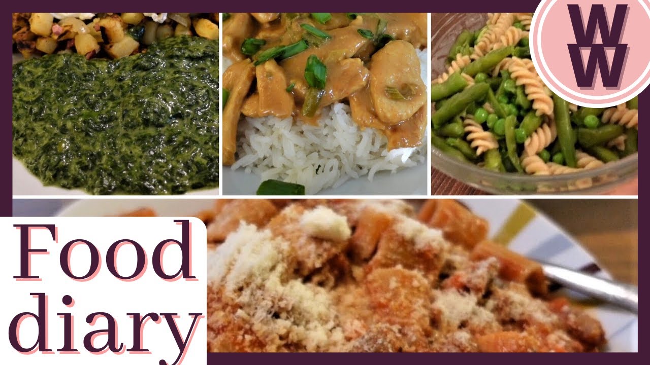 Fooddiary Weight Watchers I 1 Woche Abendessen