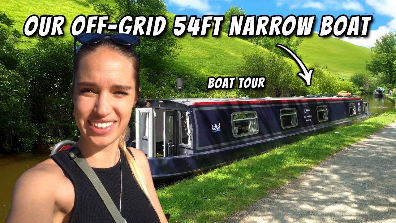 FULL TOUR of Our OFF-GRID 54ft NARROW BOAT (Llangollen)